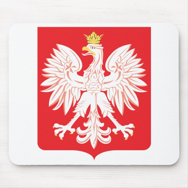 Polish Eagle Red Shield Mouse Pad (Front)