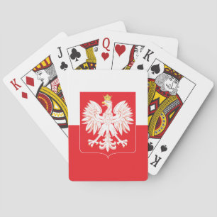 Polish Eagle Red Shield Playing Cards