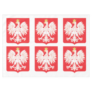 Polish Eagle Red Shield Tablecloth