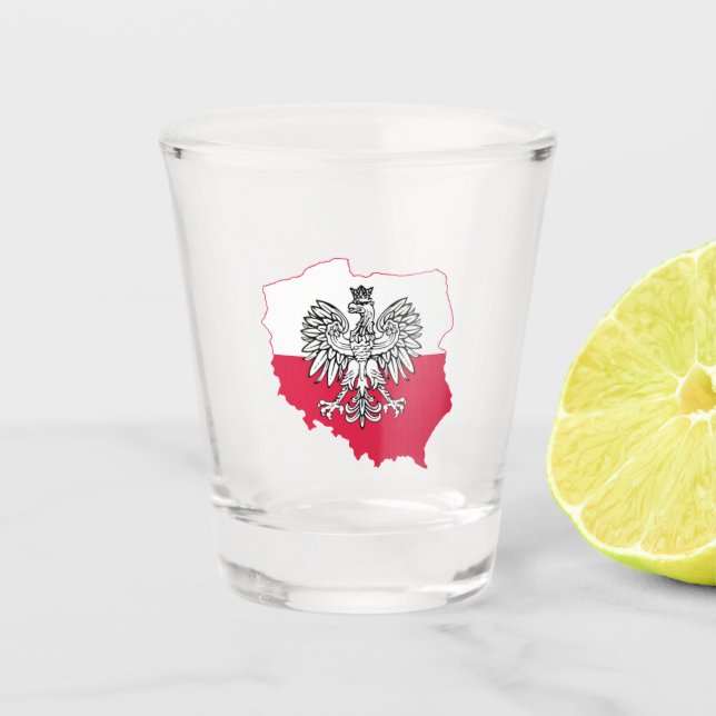 Polish Eagle Shot Glass (Front)