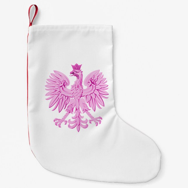 Polish eagle small christmas stocking (Front)