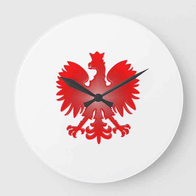 Polish Eagle Wall Clock (Front)