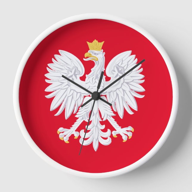 Polish Eagle Wall Clock (Front)