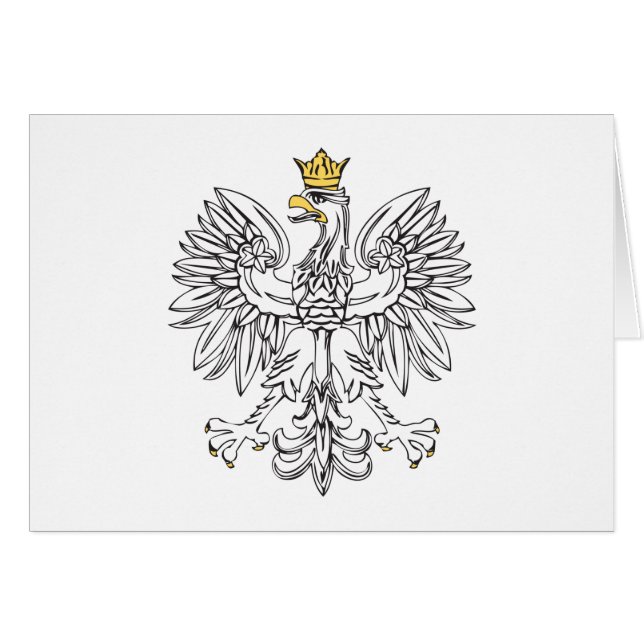 Polish Eagle With Gold Crown (Front Horizontal)