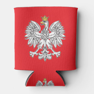 Polish Eagle With Gold Crown Foam Cooler