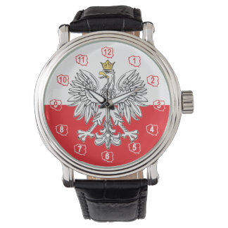 Polish Eagle With Gold Crown Watch