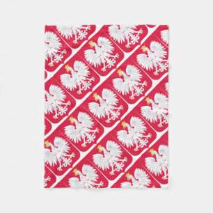 Polish Emblem - Poland Shield - Polska Herb Polski Fleece Blanket