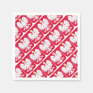 Polish Emblem - Poland Shield - Polska Herb Polski Napkin