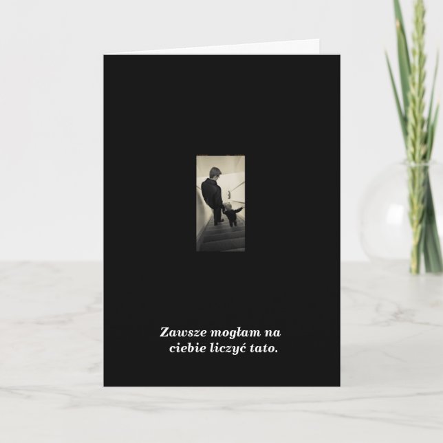 Polish Fathers Day Card (Front)