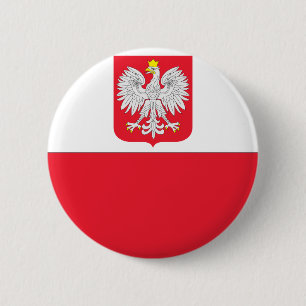Polish Flag 2 Inch Round Button