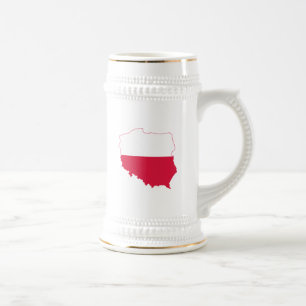Polish Flag Beer Stein