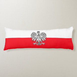 Polish flag body pillow