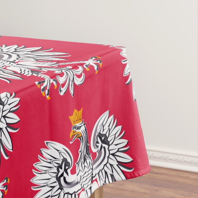 Polish Flag Eagle & Poland dining tablecloth (In Situ)