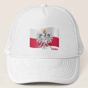 Polish flag & Eagle, Poland - Polska /sports fans Trucker Hat