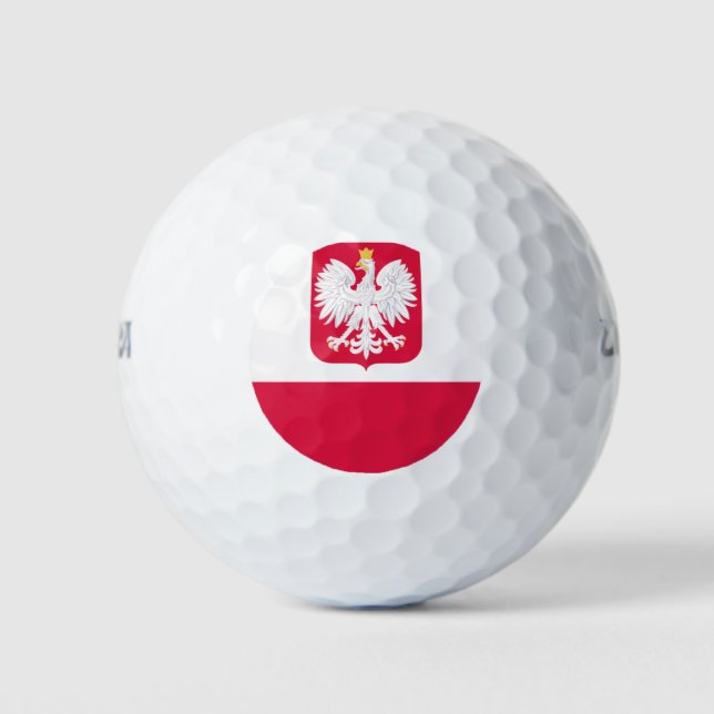 Polish flag golf balls (Front)