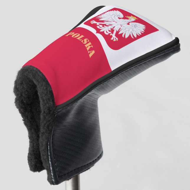 Polish Flag & Golf Poland sport Covers /clubs (3/4 Front)
