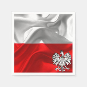 Polish flag napkin