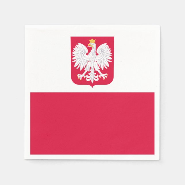 Polish flag napkin (Front)