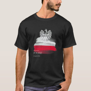 Polish flag patriotic Polska Souvenir Love Proud H T-Shirt