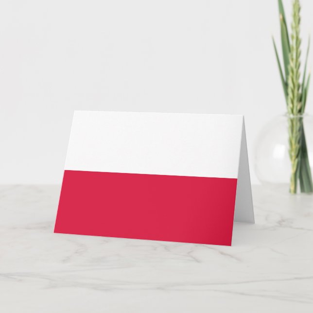 Polish Flag (Poland) Card (Front)