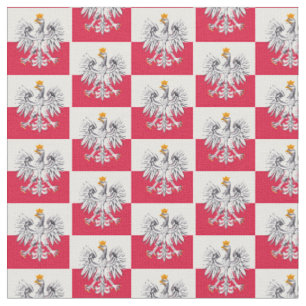 Polish Flag & Poland Eagle, Trendy Fabric /fashion