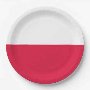Polish Flag (Poland) Paper Plates