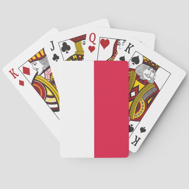 Polish Flag (Poland) Playing Cards (Back)