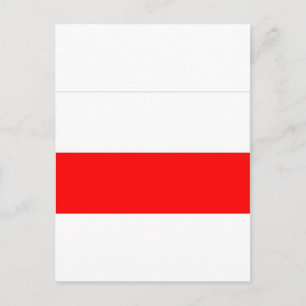POLISH FLAG POSTCARD