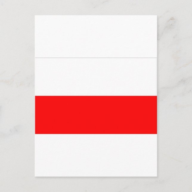 POLISH FLAG POSTCARD (Front)