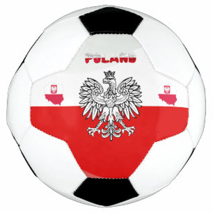 Polish flag soccer ball