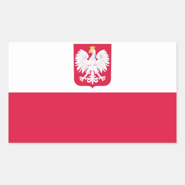 Polish flag Stickers (Front)