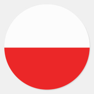 Polish Flag T-shirts and Gifts Classic Round Sticker