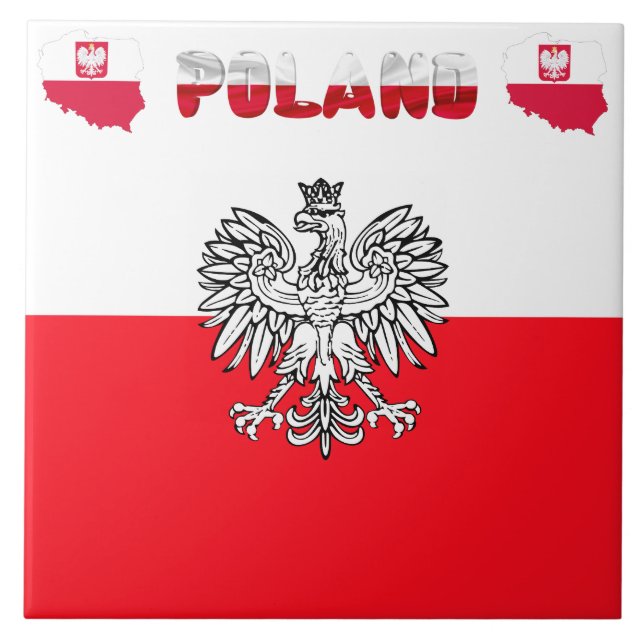 Polish flag tile (Front)