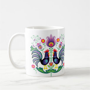 Polish Folk Art Wycinanki Mug