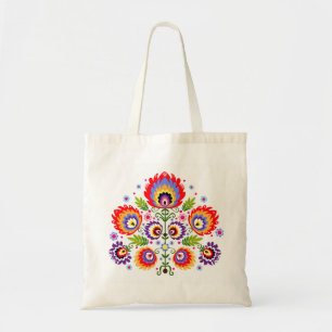 polish folk tote bag