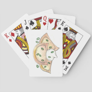 Polish Food Potato Dumplings Pierogies Sour Cream Playing Cards