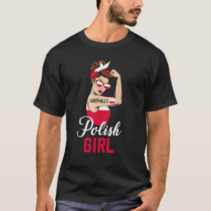 Polish Girl Unbreakable  Rosie the Riveter Women T-Shirt