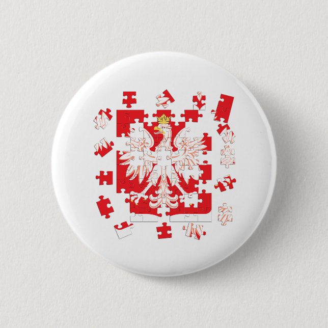 Polish Heritage Puzzle 2 Inch Round Button (Front)