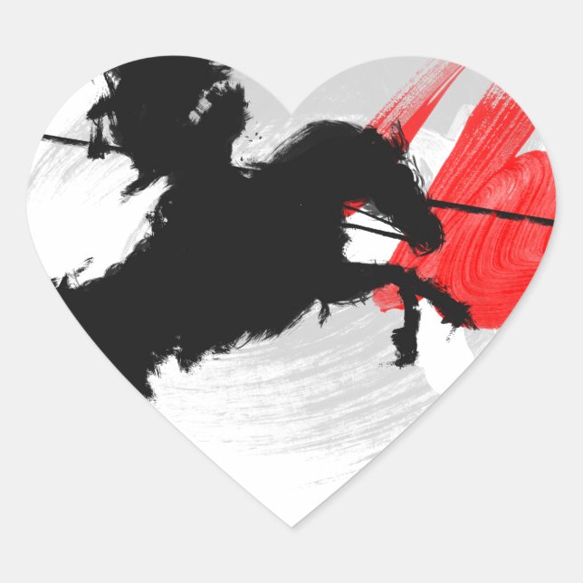 Polish Hussar - Husaria, Polska Heart Sticker (Front)
