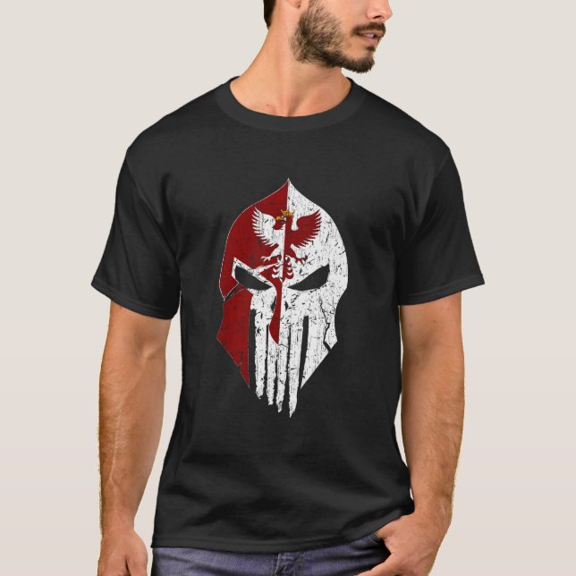 Polish Hussar Husaria Warrior Polish Winged Hussar T-Shirt (Front)