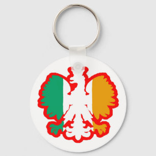 POLISH/IRISH FLAG KEYCHAIN