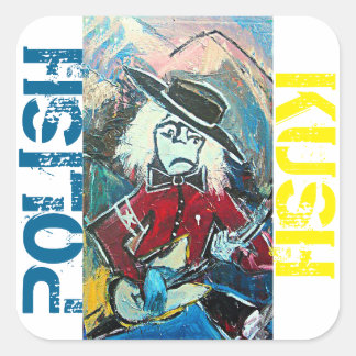 POLISH KUSH SQUARE STICKER