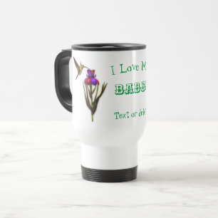 Polish Love My Babci Hummingbird Personalized Travel Mug