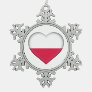 Polish Love Pewter Ornament