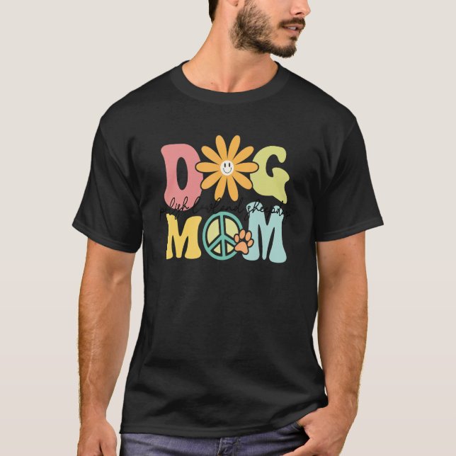 Polish Lowland Sheepdog Groovy Dog Mom Women Pet T-Shirt (Front)