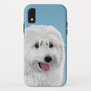 Polish Lowland Sheepdog Painting - Dog Art iPhone XR Case