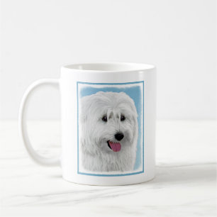 Polish Lowland Sheepdog Painting - Dog Art Coffee Mug