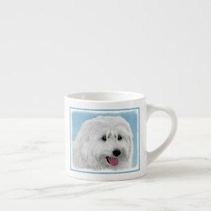Polish Lowland Sheepdog Painting - Dog Art Espresso Cup