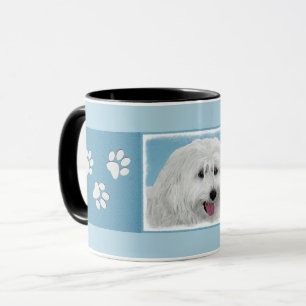 Polish Lowland Sheepdog Painting - Dog Art Mug