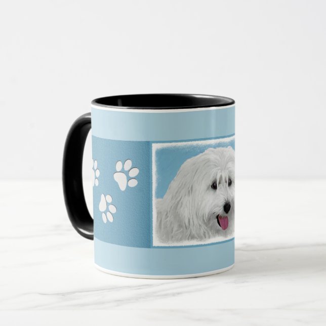 Polish Lowland Sheepdog Painting - Dog Art Mug